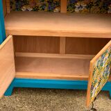 Parisian wardrobe glazed blue Peacock 1940