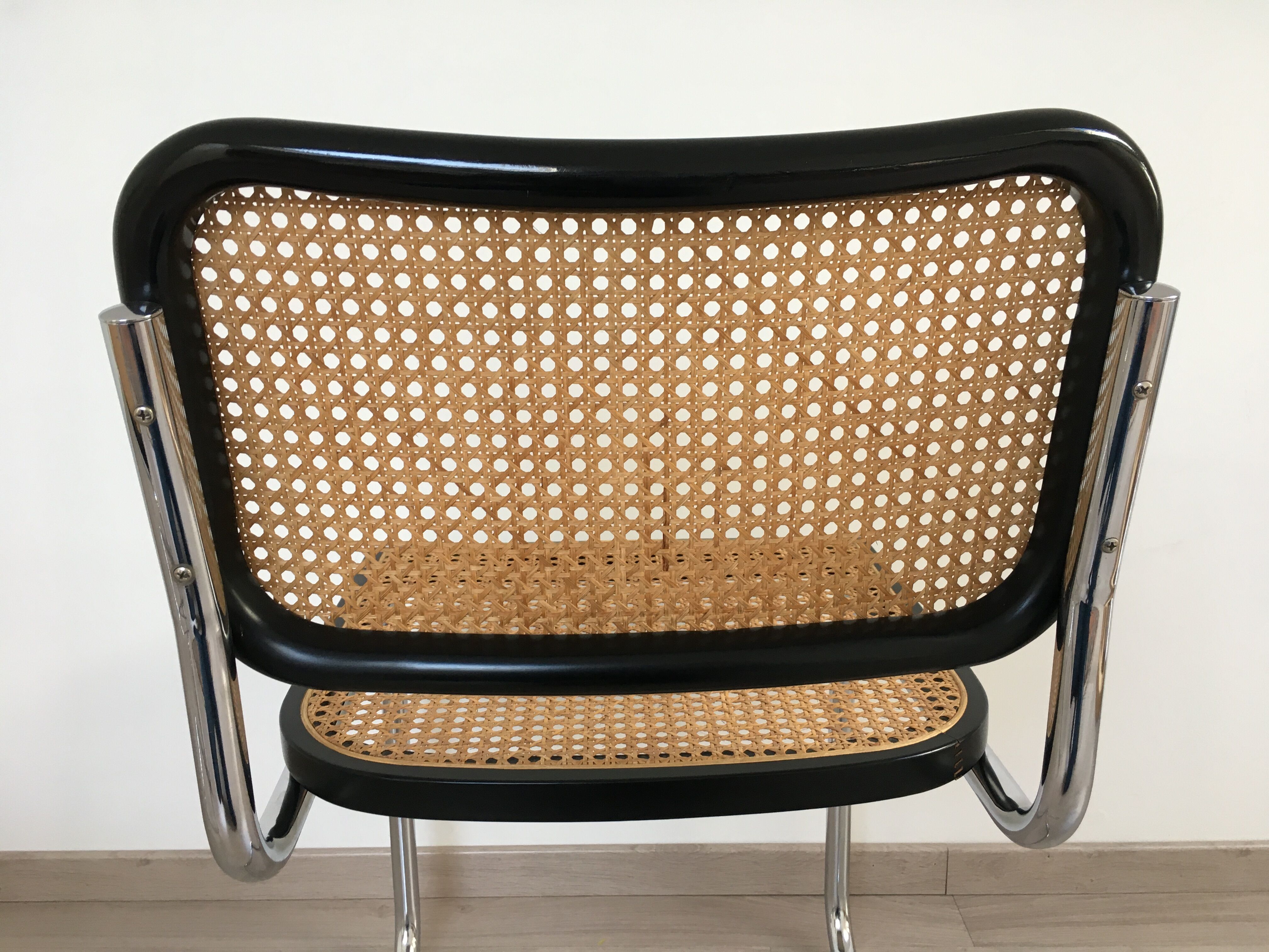 Pair Chairs Cesca B32 Marcel Breuer Cidue 70s