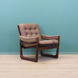 Leather armchair, Danish design, 1960s, manufactured by Genega Møbler
