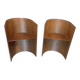 Pair of KANU 296 armchairs – Konstantin Grcic for Cassina – Walnut