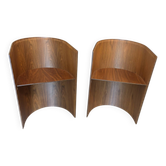 Pair of KANU 296 armchairs – Konstantin Grcic for Cassina – Walnut