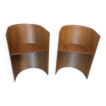 Paire de fauteuils KANU 296 – Konstantin Grcic pour Cassina – Noyer