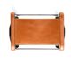 Wanderlust footrest pair, tobacco colour with black steel.