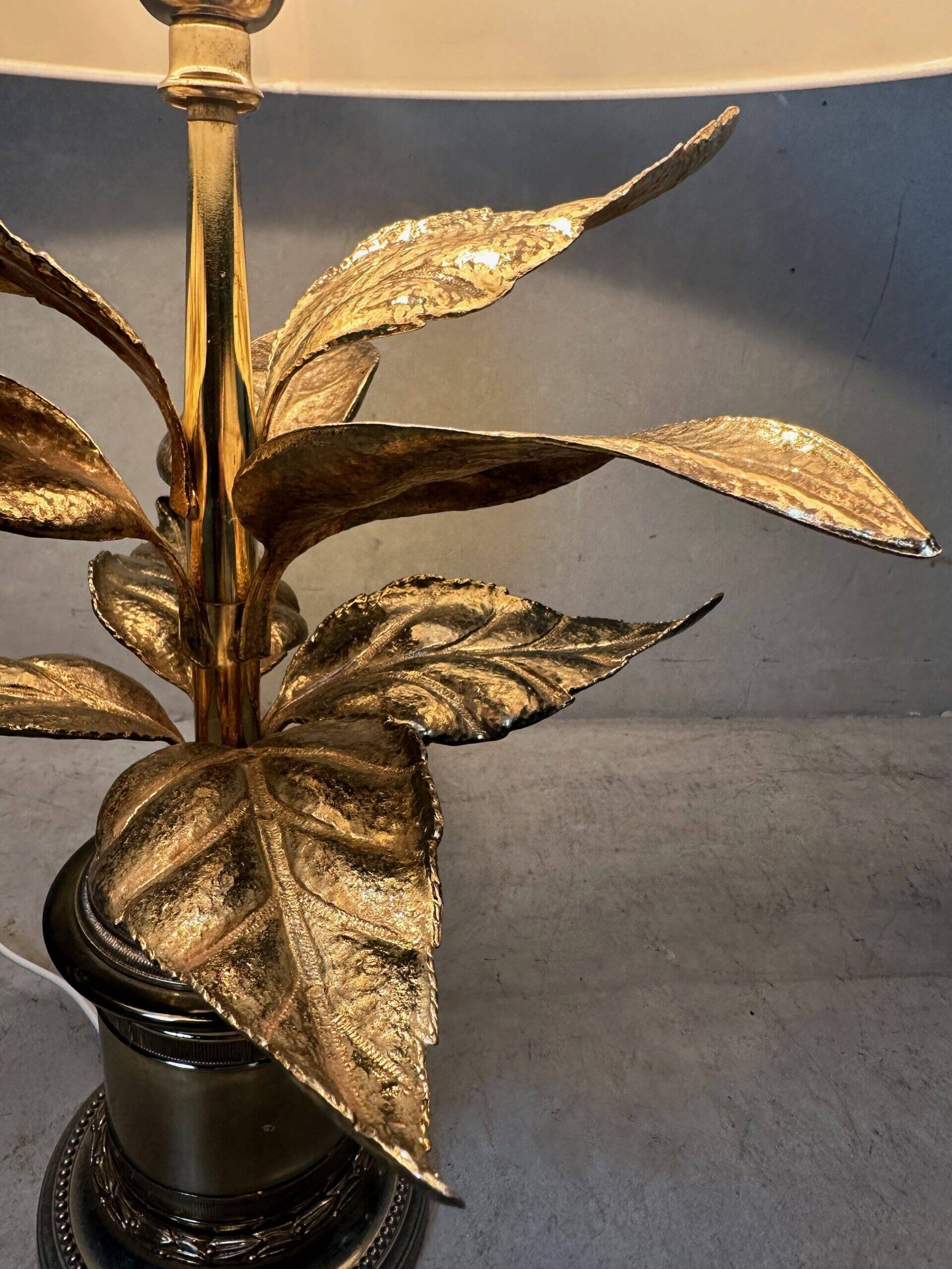 Vintage Hollywood Regency 'palm' table lamp