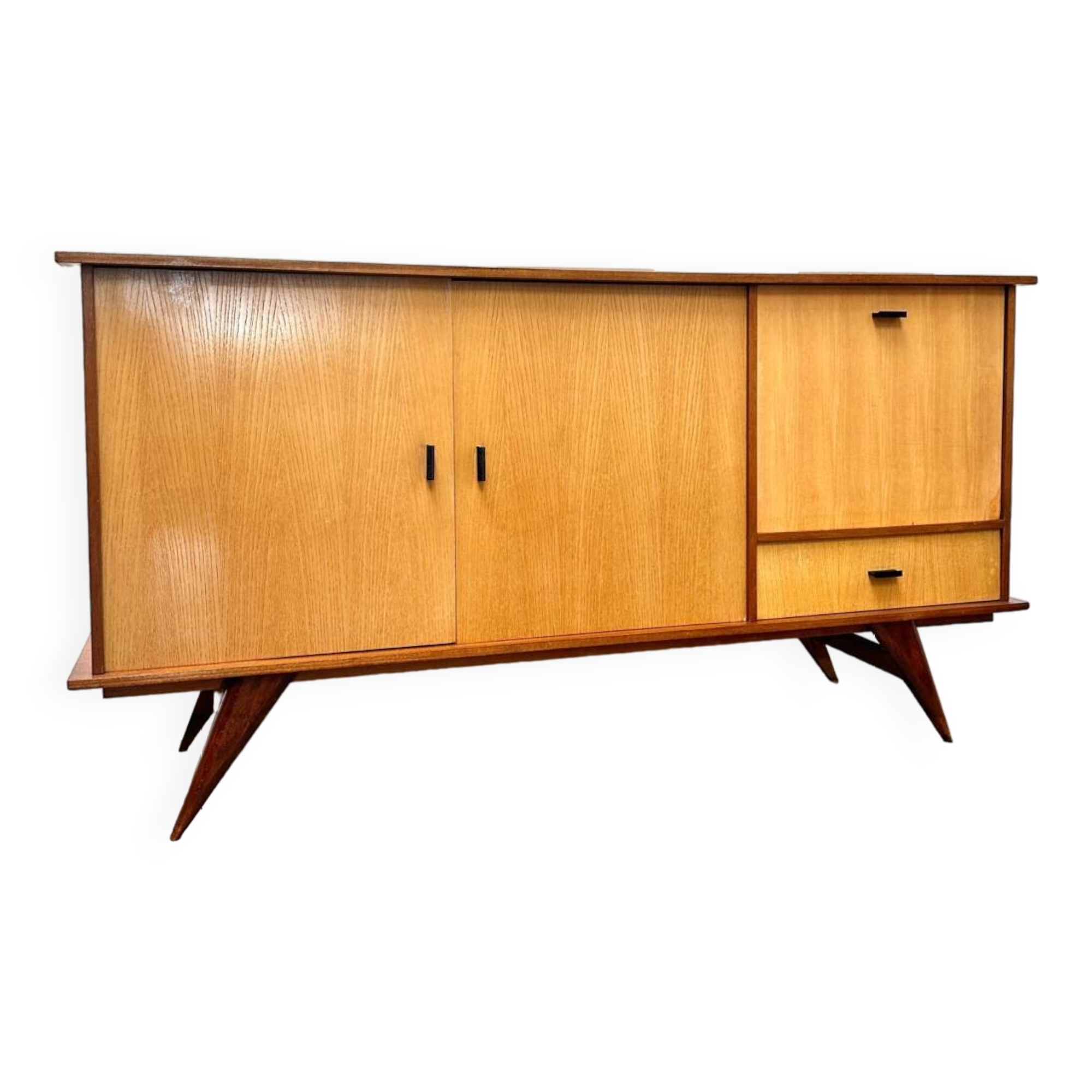 Vintage compass foot sideboard