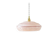 Clichy pink glass pendant with a rim
