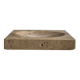 Travertine soap dish / pocket emptier, Italy 1970
