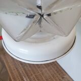 Vintage star globe lamp and enamel base