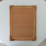 Vintage rattan mirror from the 80s