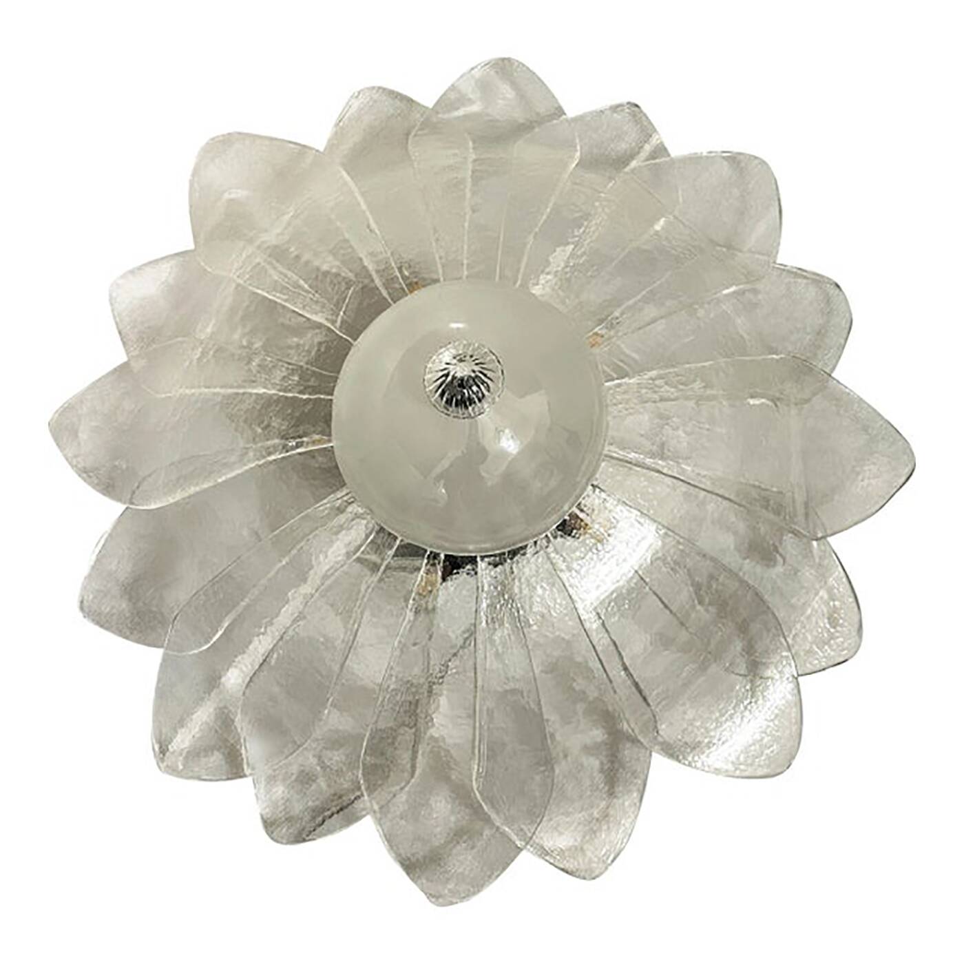 Murano Style Glass Sputnik Chandelier Flush Mount, Mazzega Zuccheri Venini