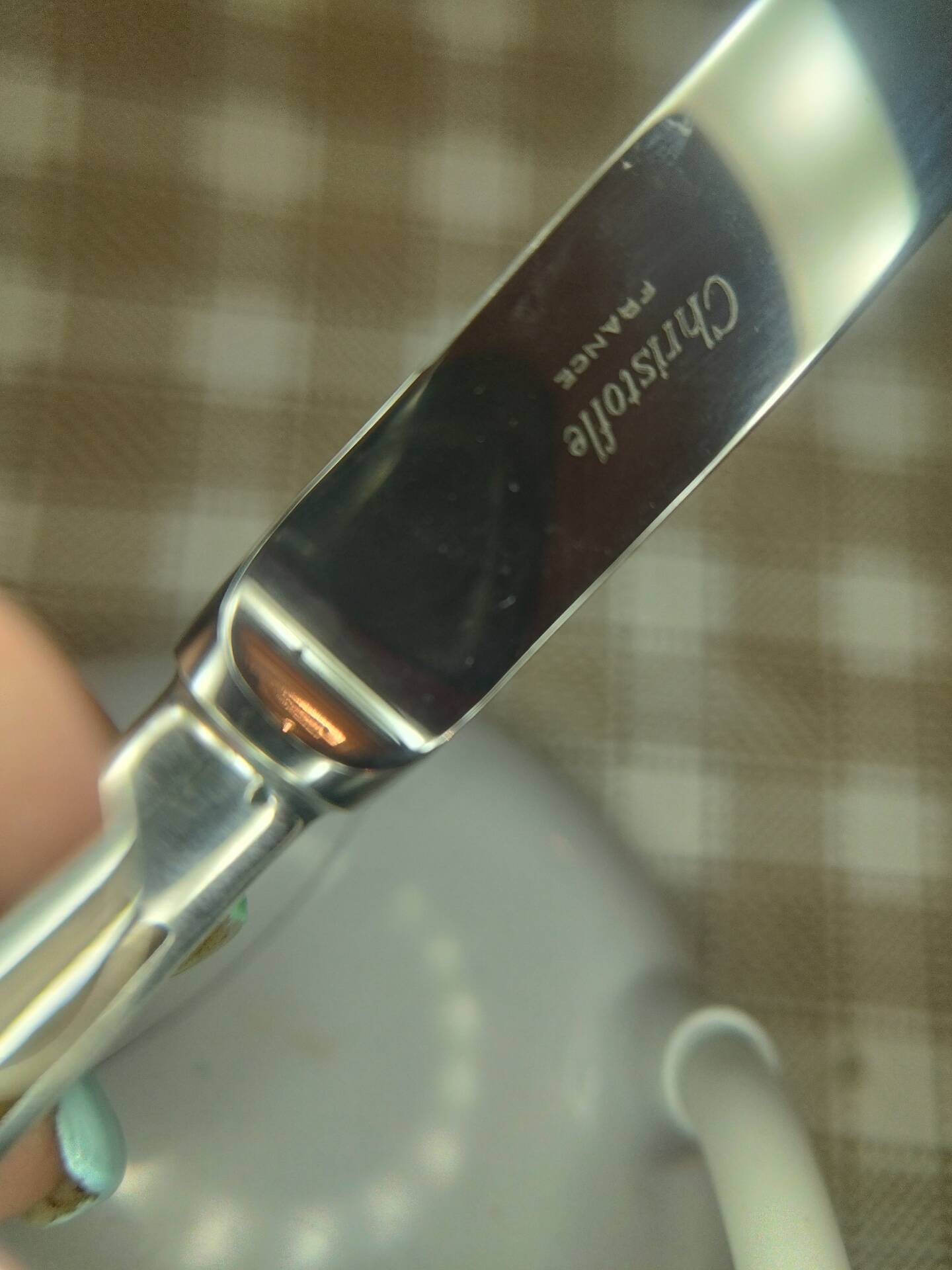Christofle dessert knife talisman