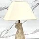 Large Travertine and Stone Table Lamp, 1970s