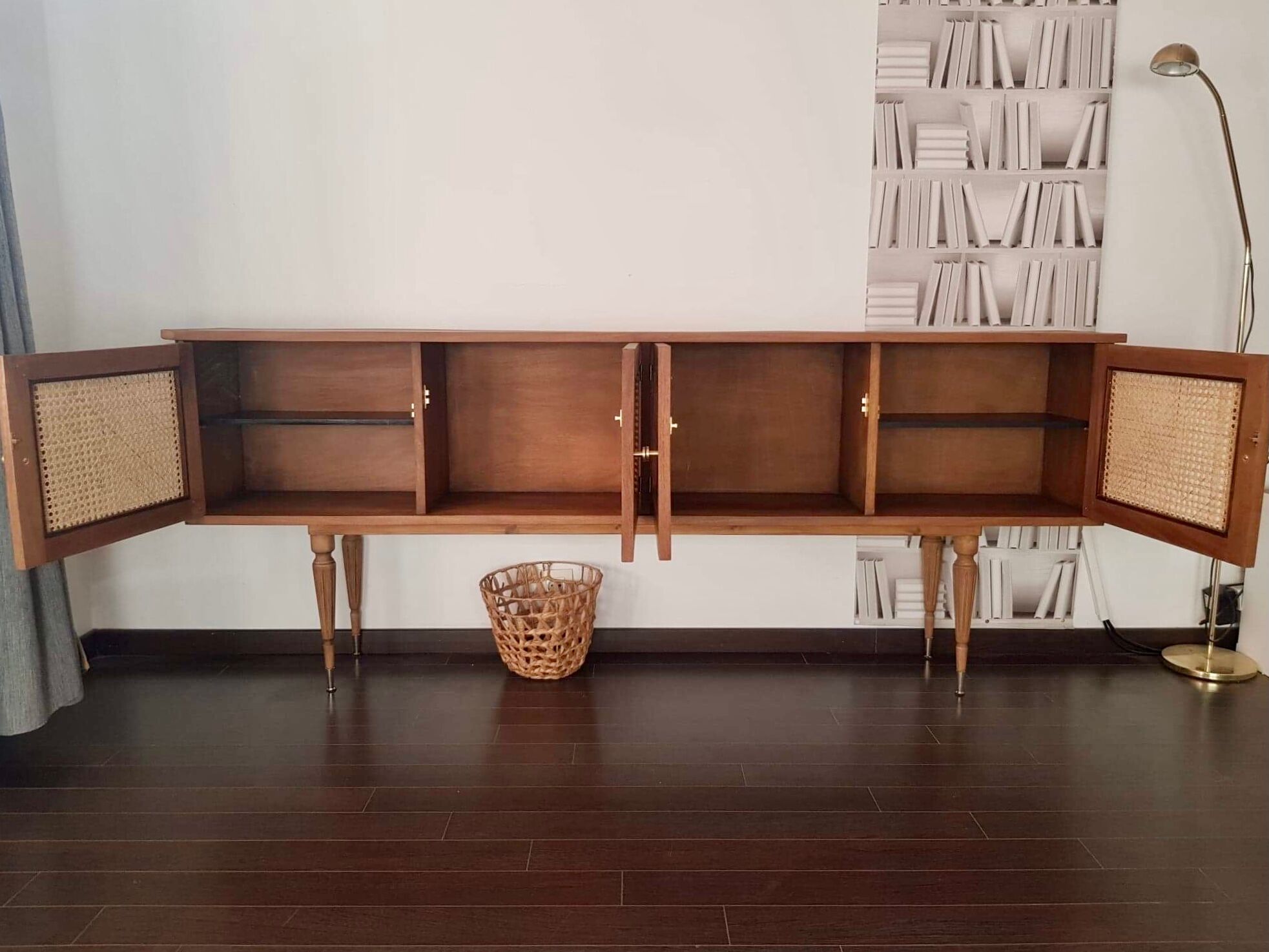 Walnut and canning sideboard
