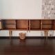 Enfilade noyer et cannage