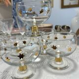 6 gold star ice cream cups 1950/60