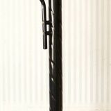 Parrot coat rack black metal & white marble 80's