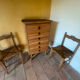 Commode en rotin, années 60
