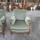 Fauteuils bergère style LOUIS XV en velours