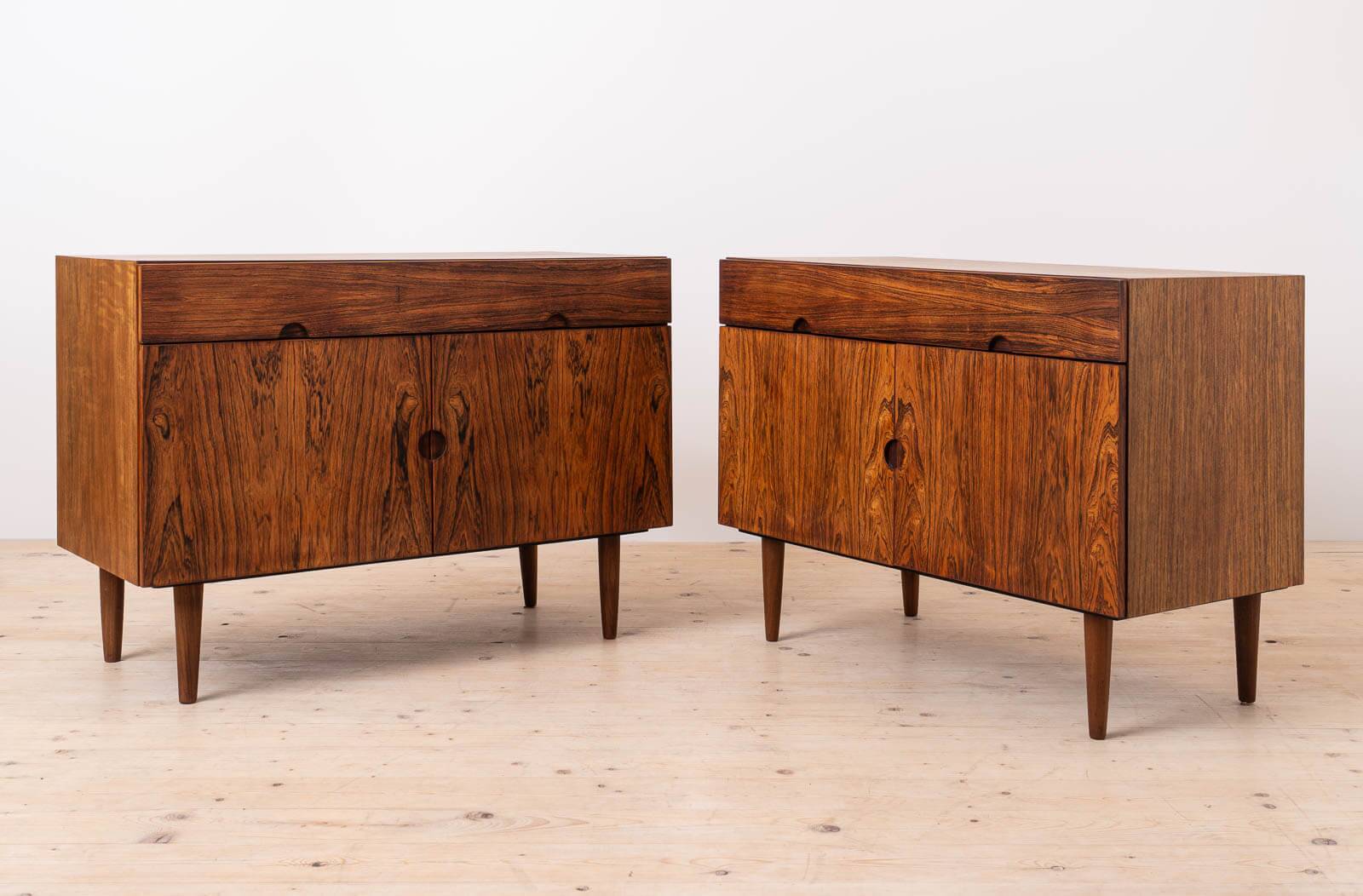 Pair of Mid Century Modern Cabinets by H. W. Klein for Bramin, Denmark