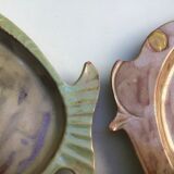 Set of 6 Vallauris flat plates in glazed ceramic