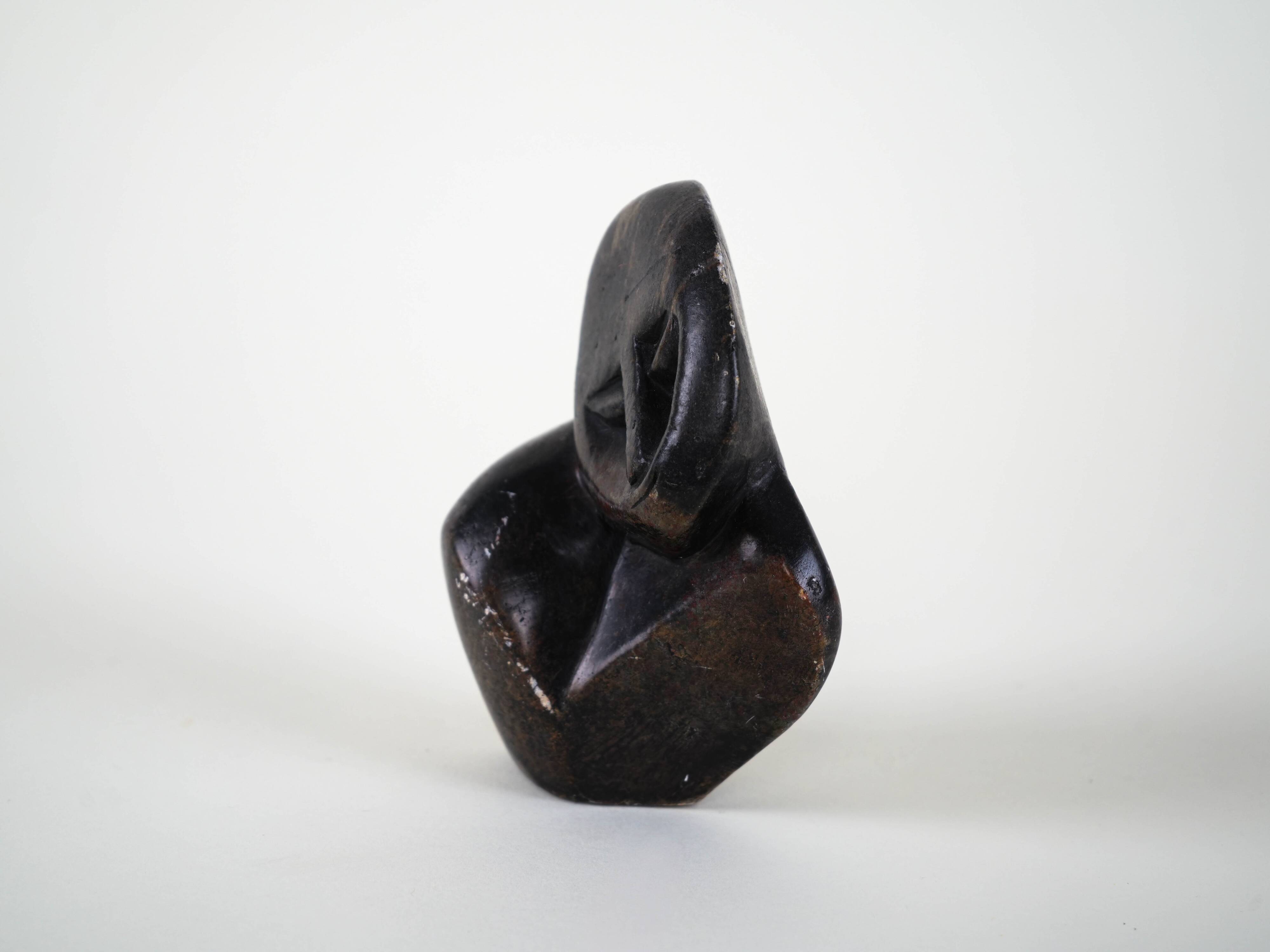 Abstract stone sculpture, Danish design, 1980s, made in Denmark