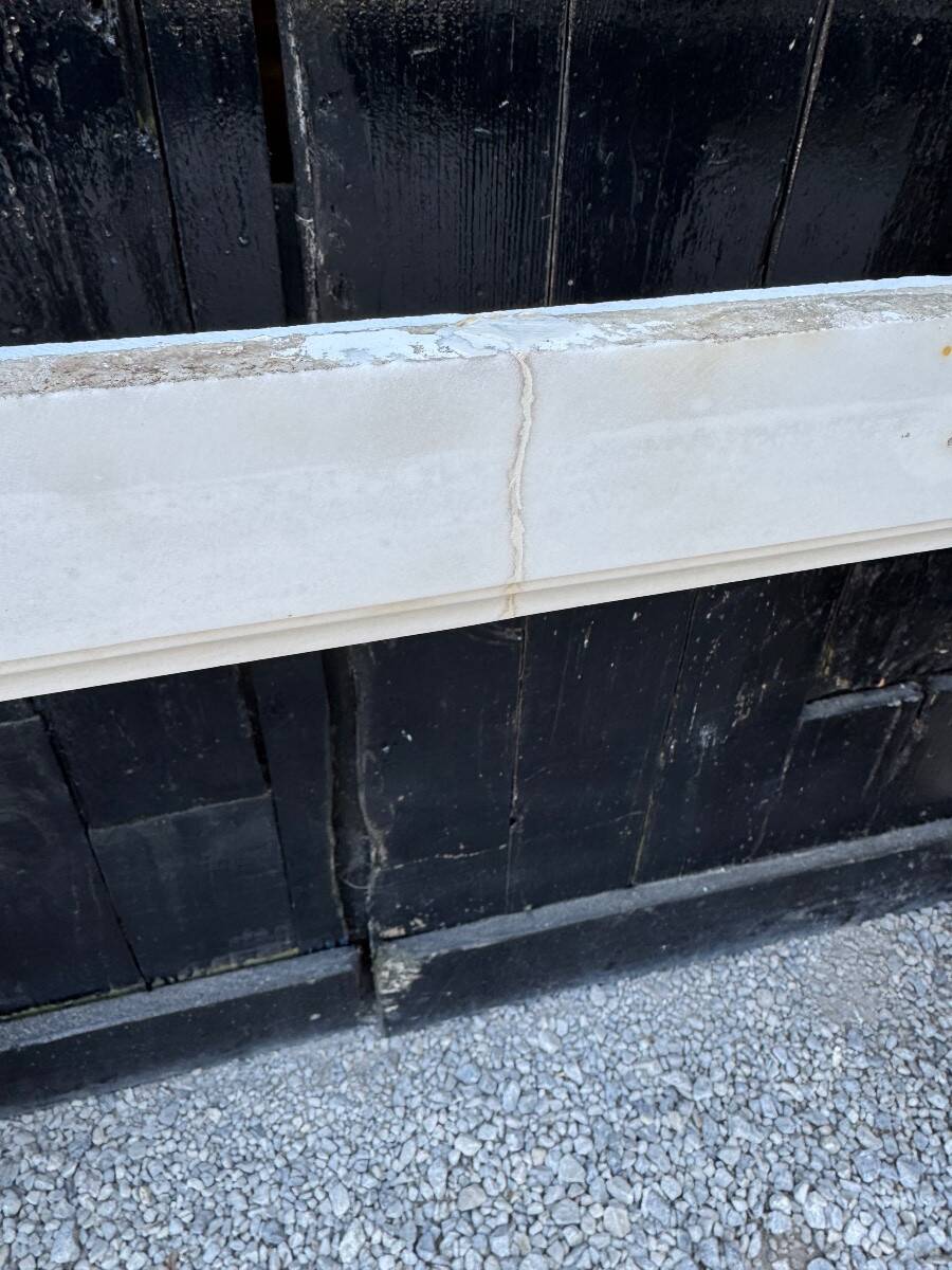 Louis XVI Style Fireplace in Carrara Marble Circa 1880