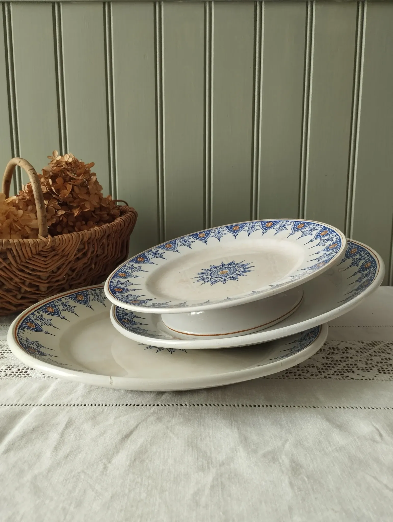 Lot de 3 plats Saint-Amand « 6014 »