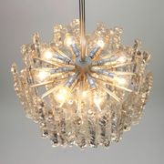 Glass ice Murano chandeliers by Kalmar, Austria, 1960s