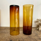 6 amber Long Drink glasses