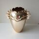Art deco metal vase signed luxium france