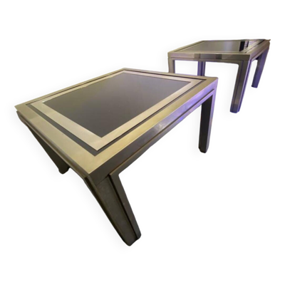 Paires de tables basse italienne Designer giacomo sinopoli en très bonne ét