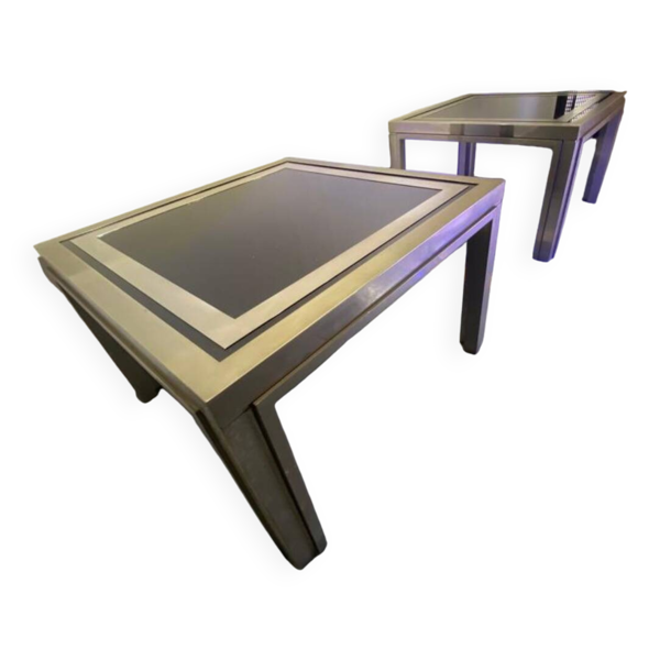Paires de tables basse italienne Designer giacomo sinopoli en très bonne ét