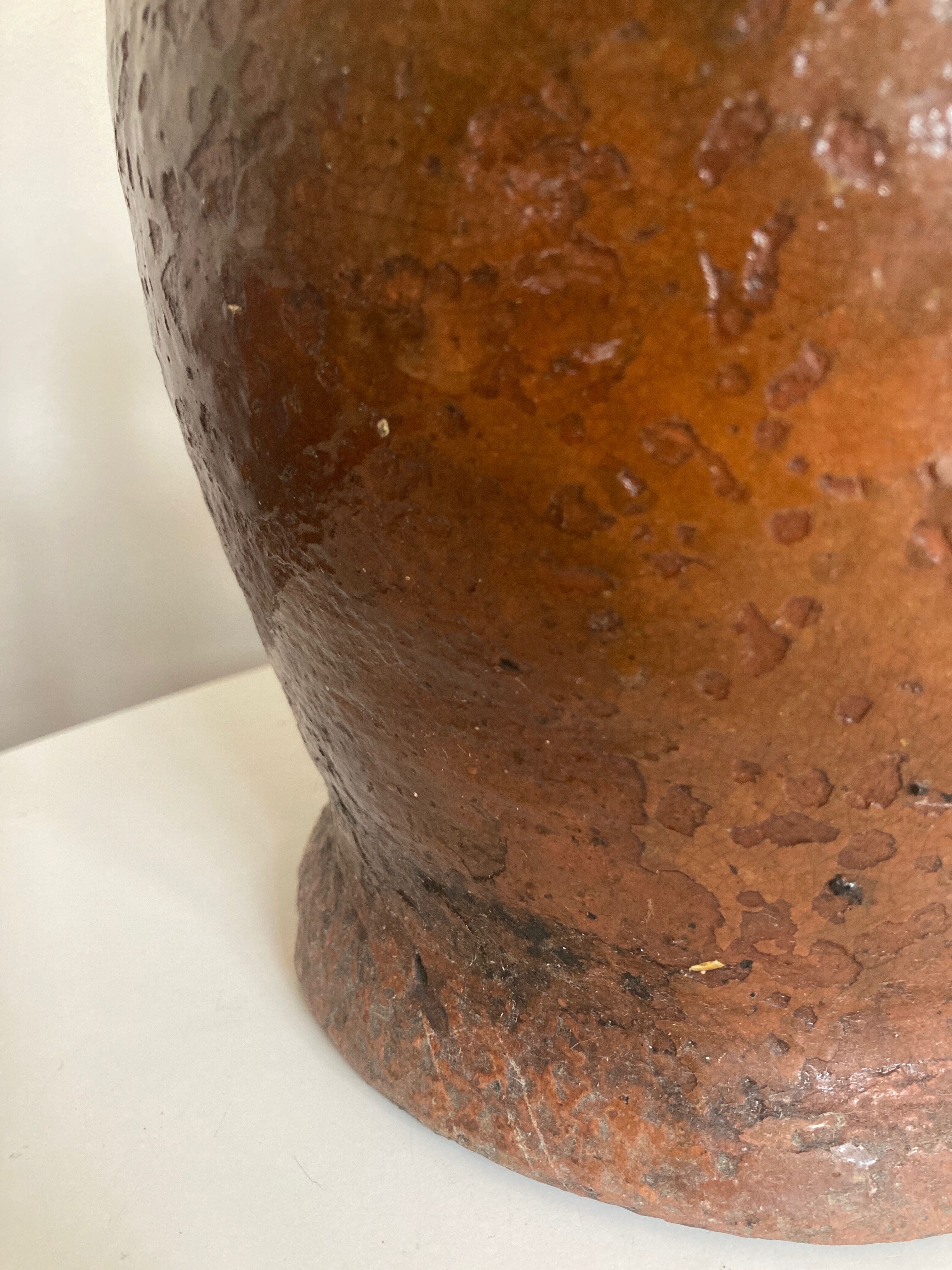 Farm pitcher late 19th in terracotta folk arts XXXL