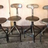 Vintage adjustable chairs/stools, Edition Nicolle, around 1960.