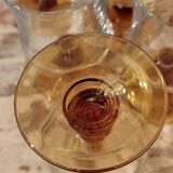 Luminarc: 12 amber-stemmed water glasses