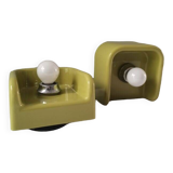 Pair of guzzini wall lights by makio hasuike