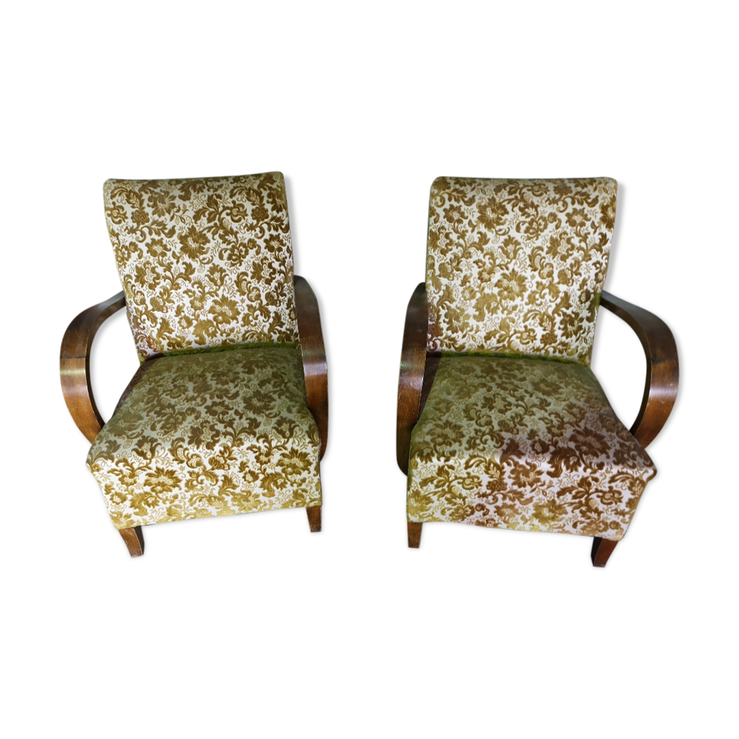 Pair of art deco armchairs