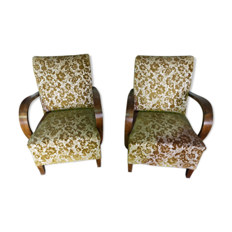 Pair of art deco armchairs