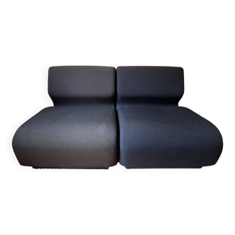 Herman Miller modular armchair – Don Chadwick – black fabric