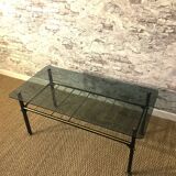 Table basse verre fumé