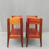 Paire de tables de chevet années 50