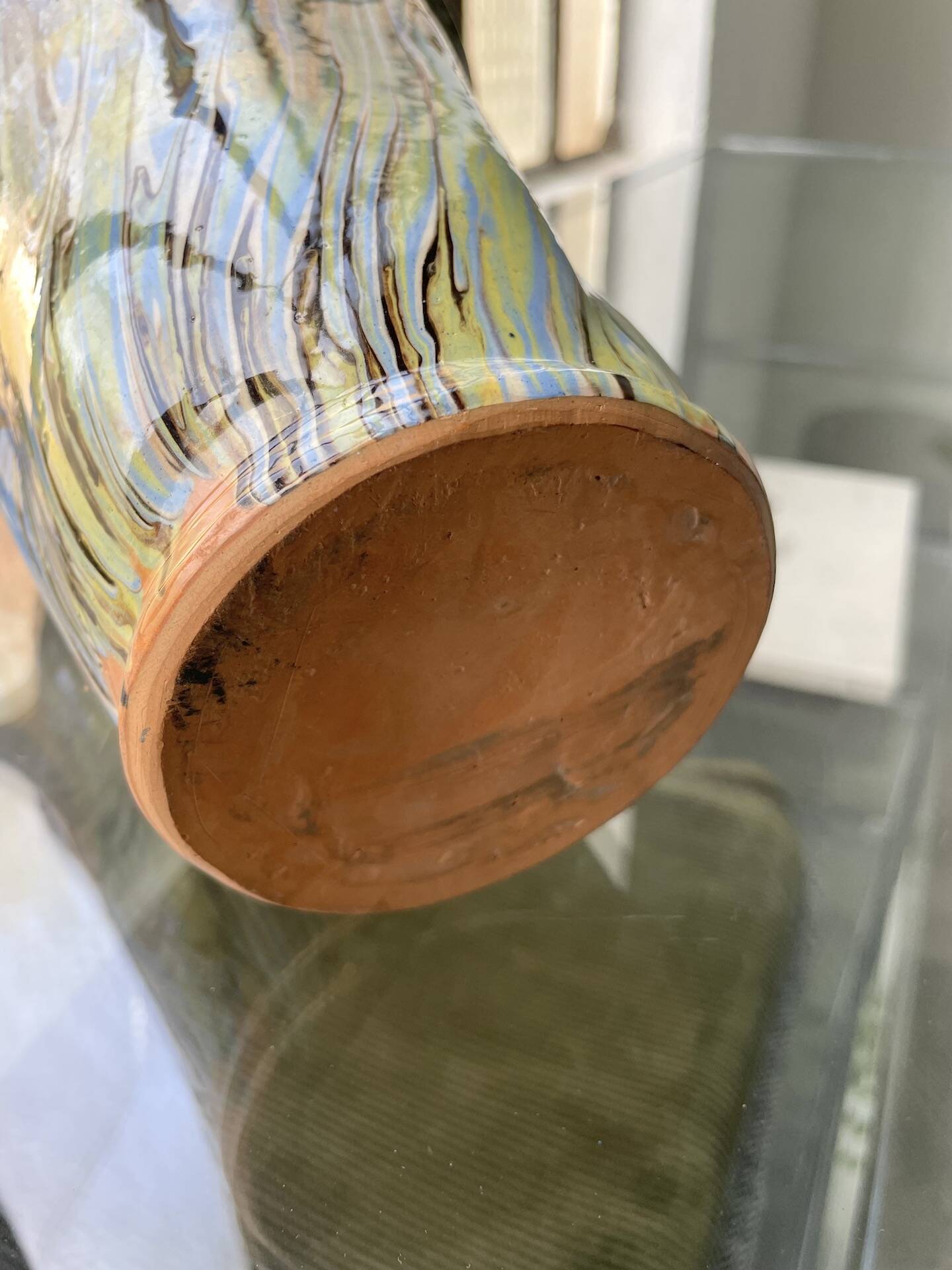 Glazed ceramic vase