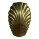 Vase "coquille" en métal par macr, fabriqué en italie, années 1960
