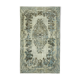 Hand-knotted vintage turkish 1980s 176 cm x 284 cm blue rug