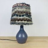 Karoly Balogh ceramic lamp in Dreux, wool lampshade