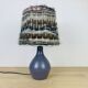 Karoly Balogh ceramic lamp in Dreux, wool lampshade