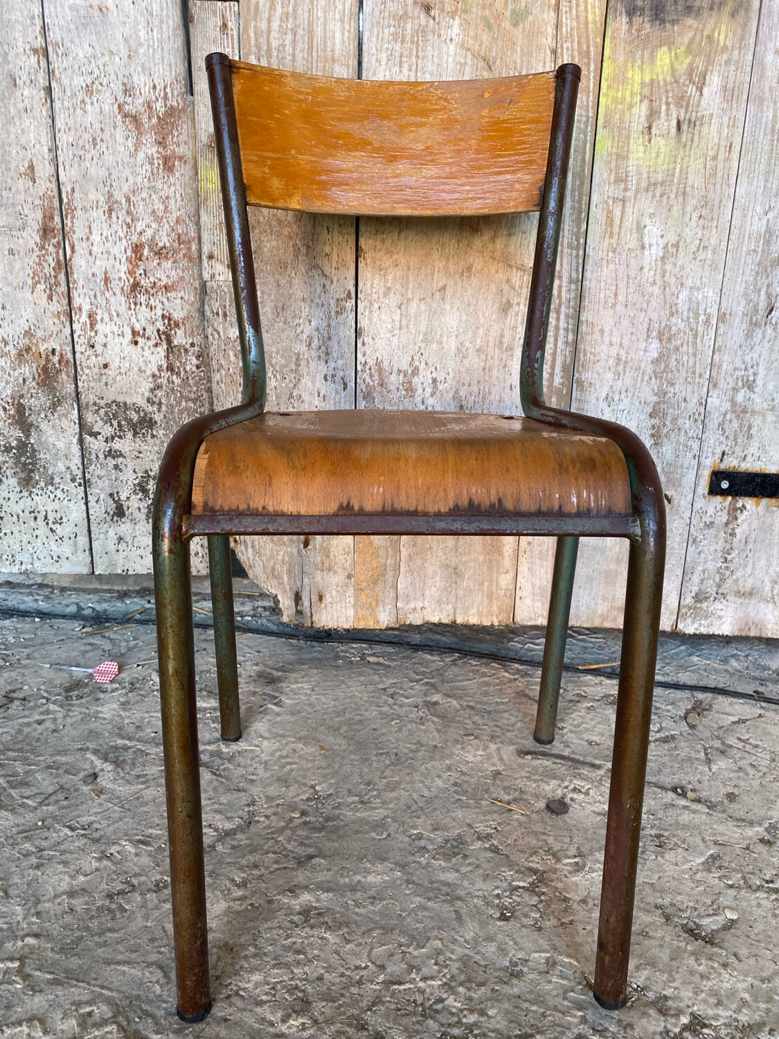 Vintage Chair in MULLCA Style Model 510 Metal + Wood #C950