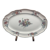 Grand Plat de forme oblong Villeroy et Boch Mettlach Modèle 1562 - 46 x 30,5 cm