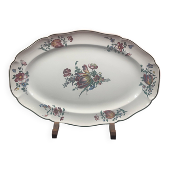 Grand Plat de forme oblong Villeroy et Boch Mettlach Modèle 1562 - 46 x 30,5 cm