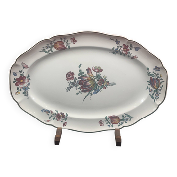 Grand Plat de forme oblong Villeroy et Boch Mettlach Modèle 1562 - 46 x 30,5 cm